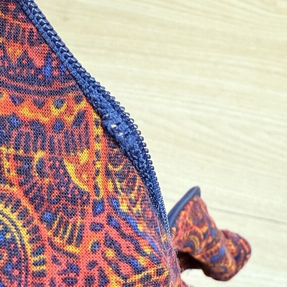 Abercrombie & Fitch Red Skater Mini Dress Fit-n-Flare Floral Boho Women's Sz S - Picture 4 of 11